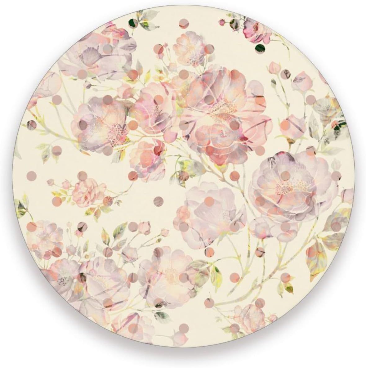 GZHJMY Wild Roses Coasters for Drinks Set of 4, Absorbent Ceramic Drink ...
