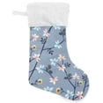 thumbnail image 1 of GZHJMY Wildflower Christmas Stocking, Personalized Large Candy Stocking Hanging Gift, Xmas Stockings Decoration for Family Holiday Party Ornaments Decor Fireplace, 1 of 7