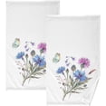thumbnail image 1 of GZHJMY Wildflower Cotton Towels Set 2 Pcs Absorbent Hand Towel Face Towels Kitchen Towels Bath Towels for Bathroom Laundry Room Kitchen 16 x 28 Inches, 1 of 7
