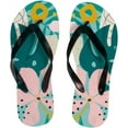thumbnail image 1 of GZHJMY Women Flip Flops Slippers Country Garden Orange Tropical Summer Spring Pink Floral Flowers Sandals for Beach Summer Shower Men Boy Girl Kid Shoes, 1 of 5