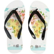 GZHJMY Women Flip Flops Slippers Cute Animal World Map Sandals for Beach Summer Shower Men Boy Girl Kid Shoes