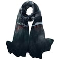 thumbnail image 1 of GZHJMY Women Girls Long Silk Scarf, Skull and Crossbones American Past Flag Summer Lightweight Shawl, Outdoor Floral Large Wrap 71X35 Inch, 1 of 5
