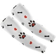 thumbnail image 1 of GZHJMY Women UV Sun Protection Arm Sleeves Cooling Sleeves Arm Cover Shield Men Cycling Running Black Paw Print Doodle for Outdoor Indoor, 1 of 6