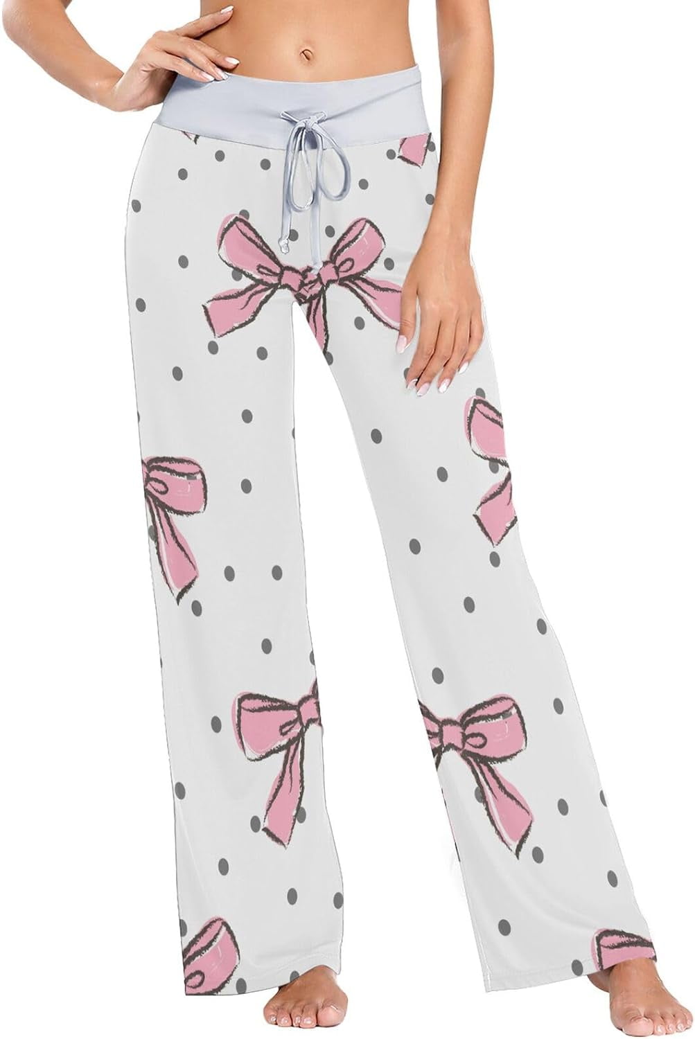 GZHJMY Women's Pajama Pants Bow Comfy Stretch Sleepwear Essentials