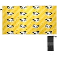 thumbnail image 1 of GZHJMY Yellow Polka Dot Panda Beach Towel Oversized Towel Blanket, Thin Lightweight Microfiber Sand Free Quick Dry Towel, 31”X71” Multipurpose Pool Bath Yoga Swim Shower Towel, 1 of 7