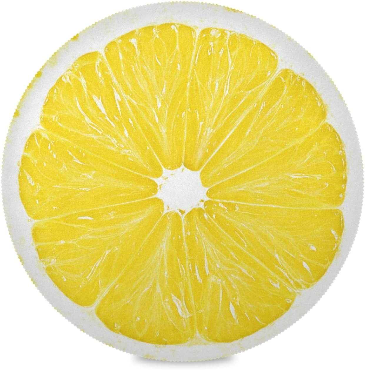 GZHJMY Yellow Slice Lemon Round Placemats Durable NonSlip Heat and