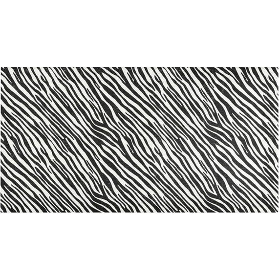 GZHJMY Zebra Print Bathroom Rugs Floor Mats Non-Slip Soft Absorbent Microfibers Plush Bath Rugs for Bath Kitchen Shower Floor, 39x20 Inch Carpet Runner