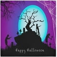 thumbnail image 1 of GZHJMY Zombie Halloween Satin Napkins 20x20 in,Soft Washable Cloth Dinner Napkins Square Table Napkins Decor for Party Wedding Banquet and Dinner 4PCS Decorative Washcloths, 1 of 7