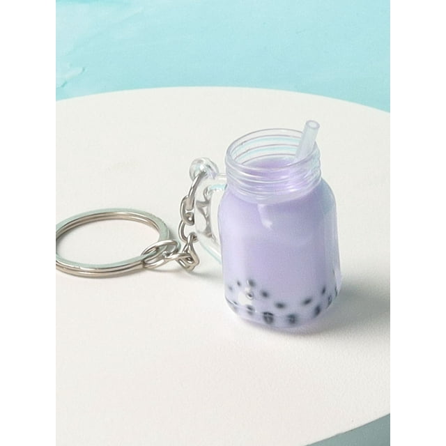 GZHOUFDXINX Cute Bubble Tea Keychain Adorable Miniature Boba Drink