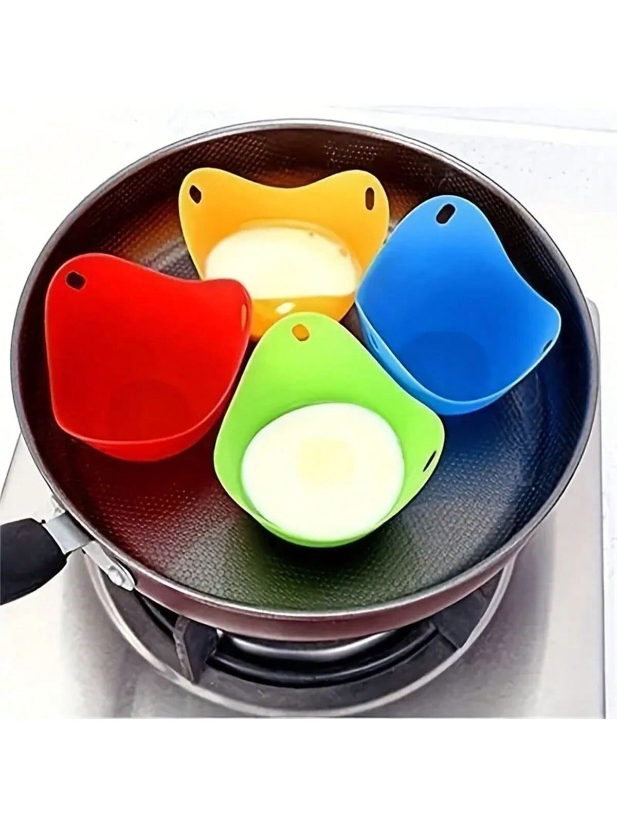 GZHOUFDXINX Perfectly Cook 4pcs Eggs Every Time With These Silicone Egg