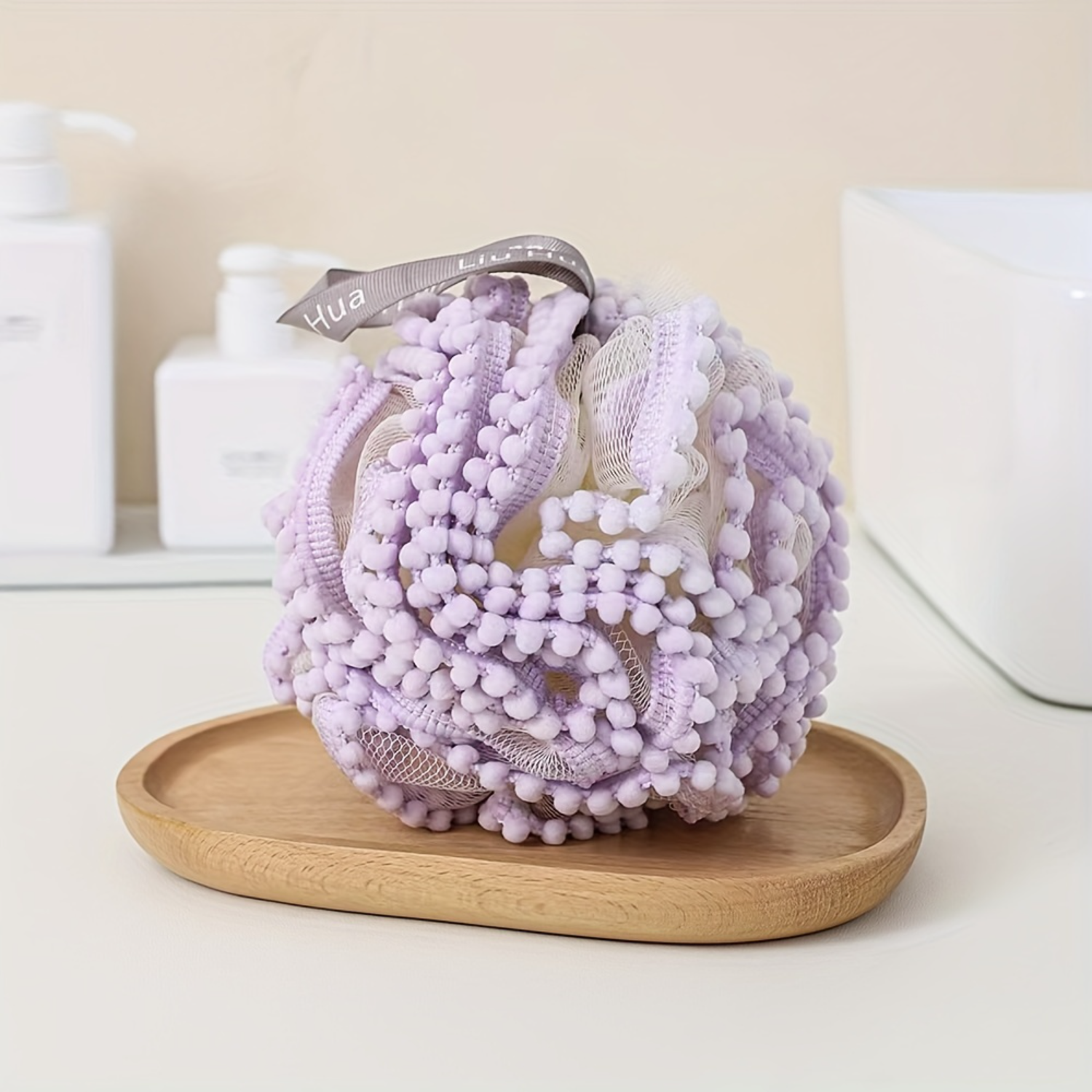 GZHOUFDXINX Soft and NonToxic Exfoliating Mesh Bath Sponge Balls