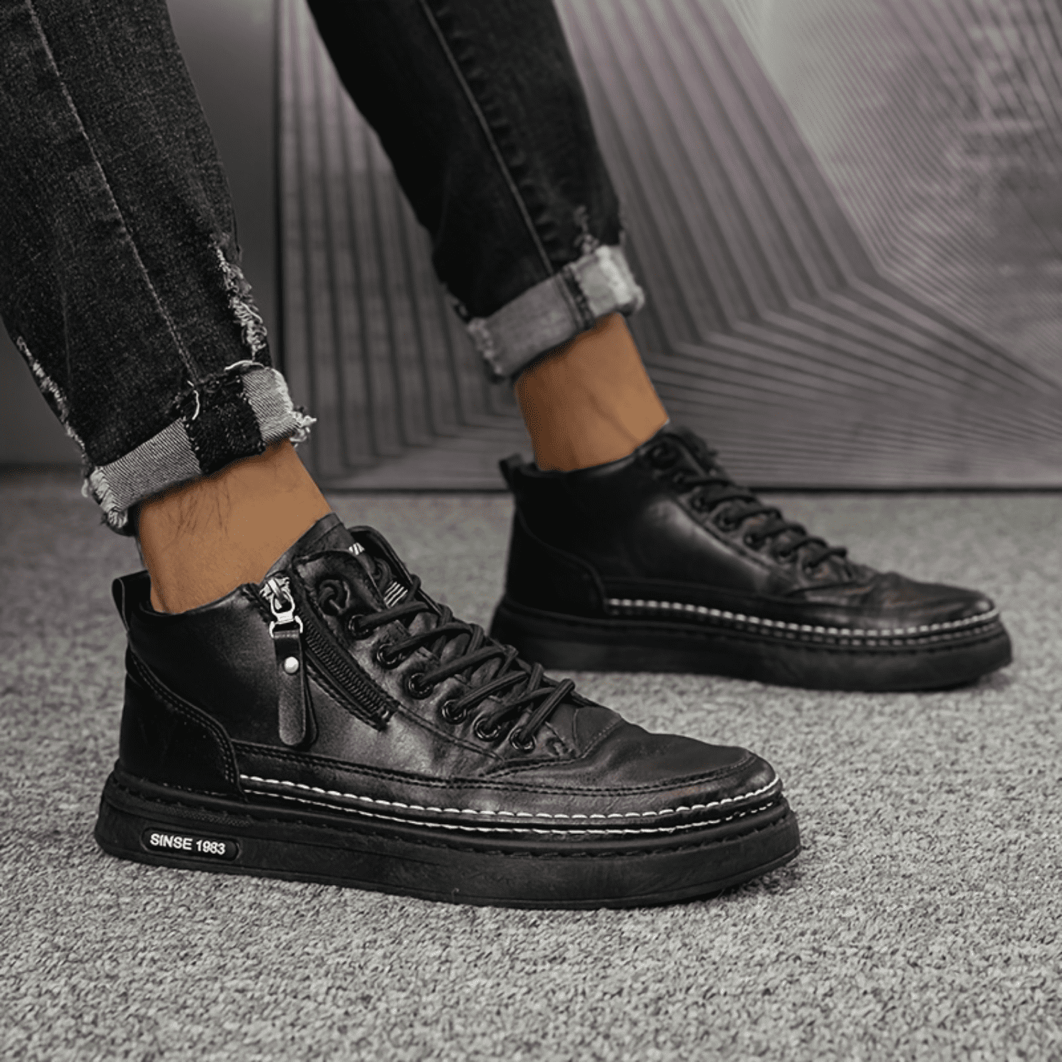 waterproof high top shoes