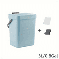 GZHOUFDXINX Versatile Plastic Compost Bin with Lid 0.8Gal Capacity