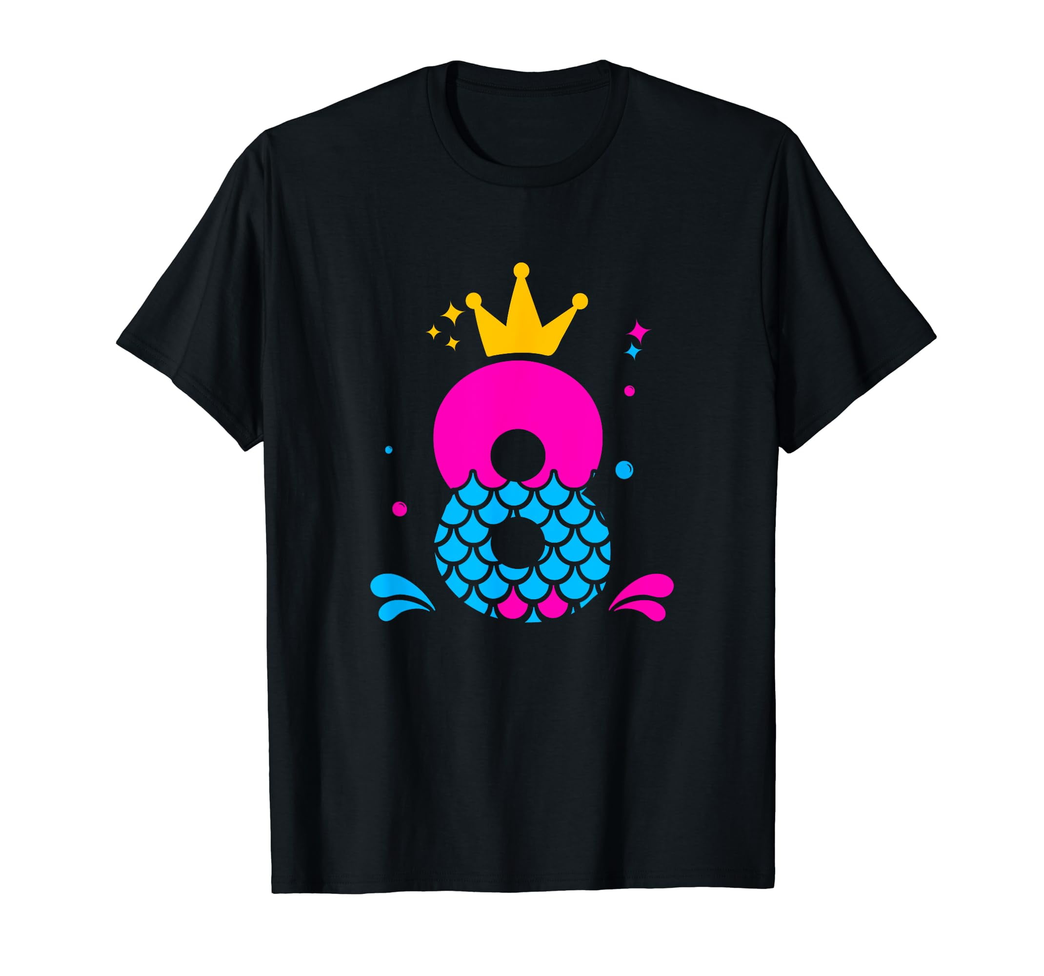 GZHY Birthday Mermaid Shirt For Girls Mermaid Number 8 Birthday