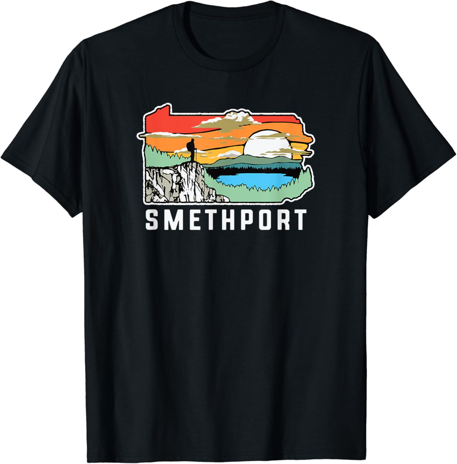 GZHY Smethport Pennsylvania Nature Outdoor Hiking graphic tee,women's