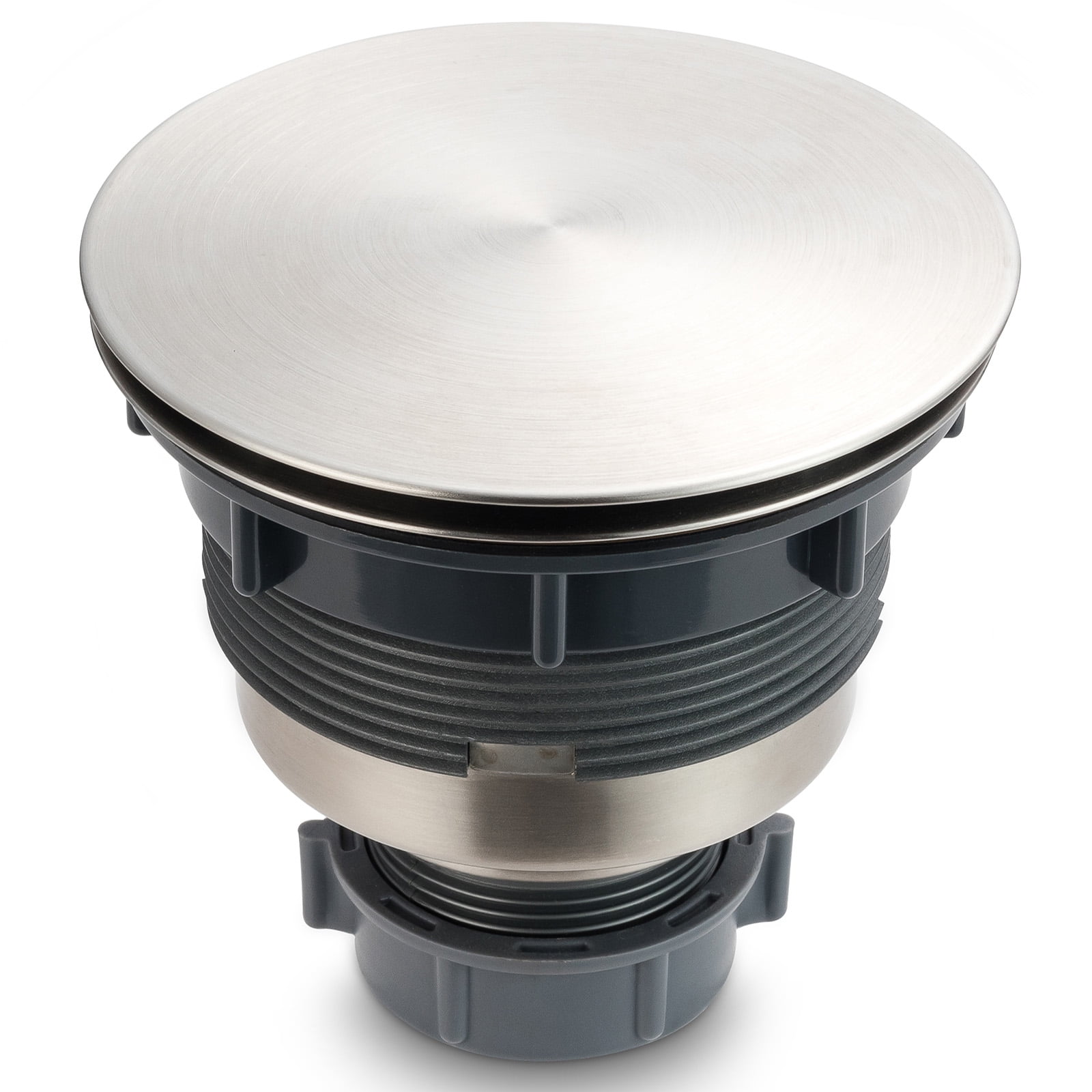 GZILA 3.5" Kitchen Sink Drain Strainer Assembly Kit with Decor Flat Cover Stopper Lid, Removable