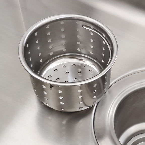 GZILA Kitchen Sink Drain Basket Only, 3-inch Basket For Kitchen Sink Strainer Replacement, Deep Cup with Handle, SUS 304 Stainless Steel
