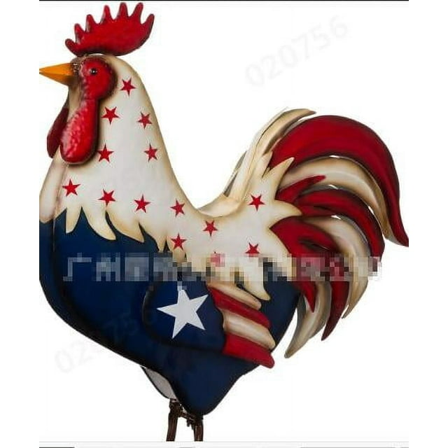 CYXLFZH Metal Rooster Animal Garden Art Decor Outdoor Chicken Statue