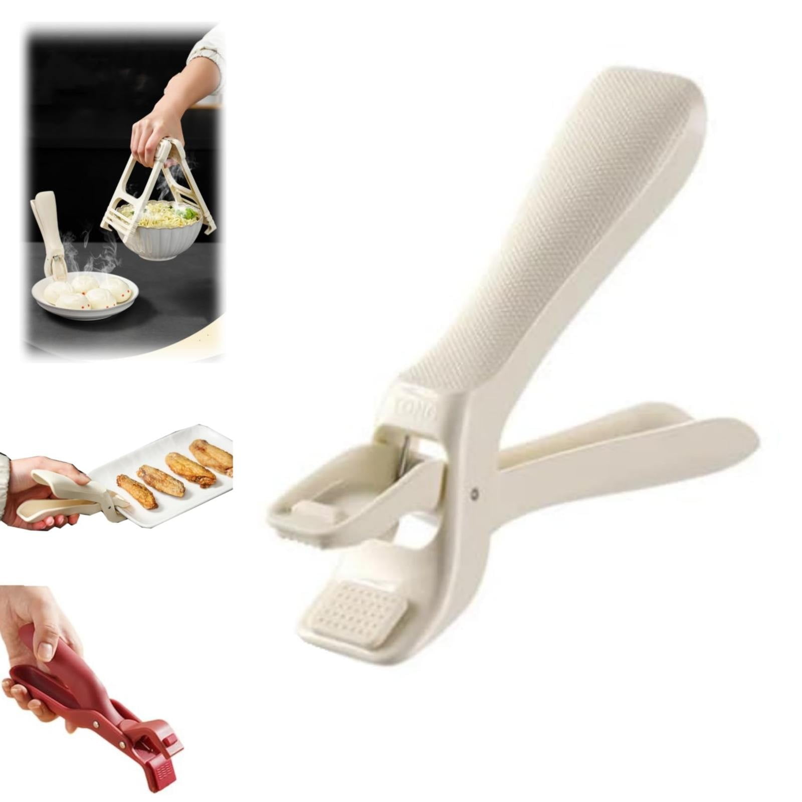 SOLUSTRE 4-Piece Stainless Steel Spoon Holders - Pot Side Clips For Cooking Utensils