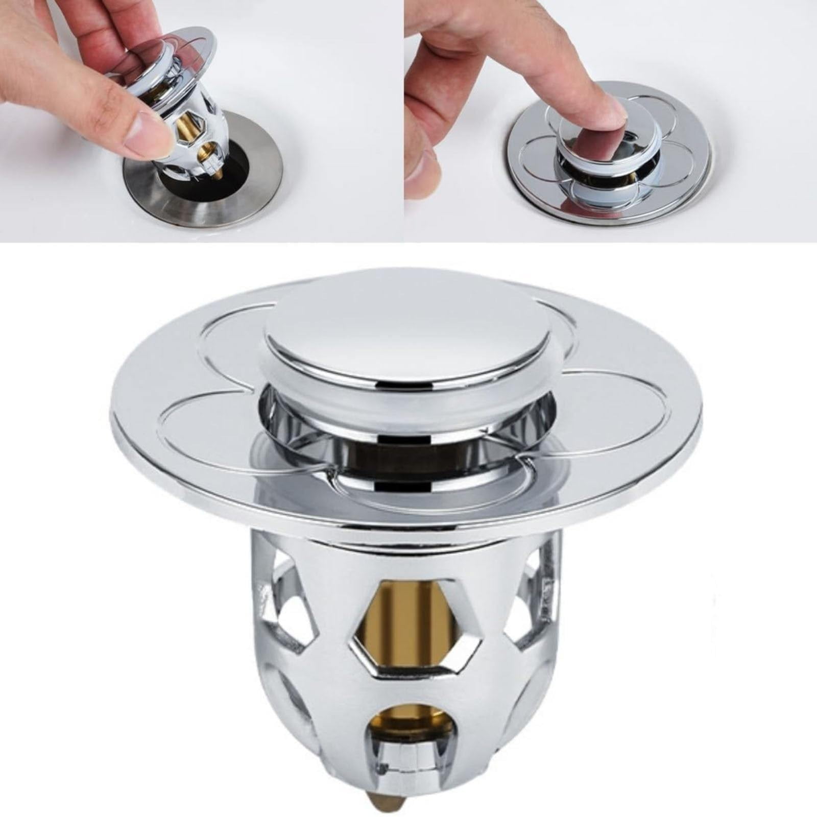 GZJCKJY Universal Sink Drain Plug 2024 Latest sink plug, pushbutton