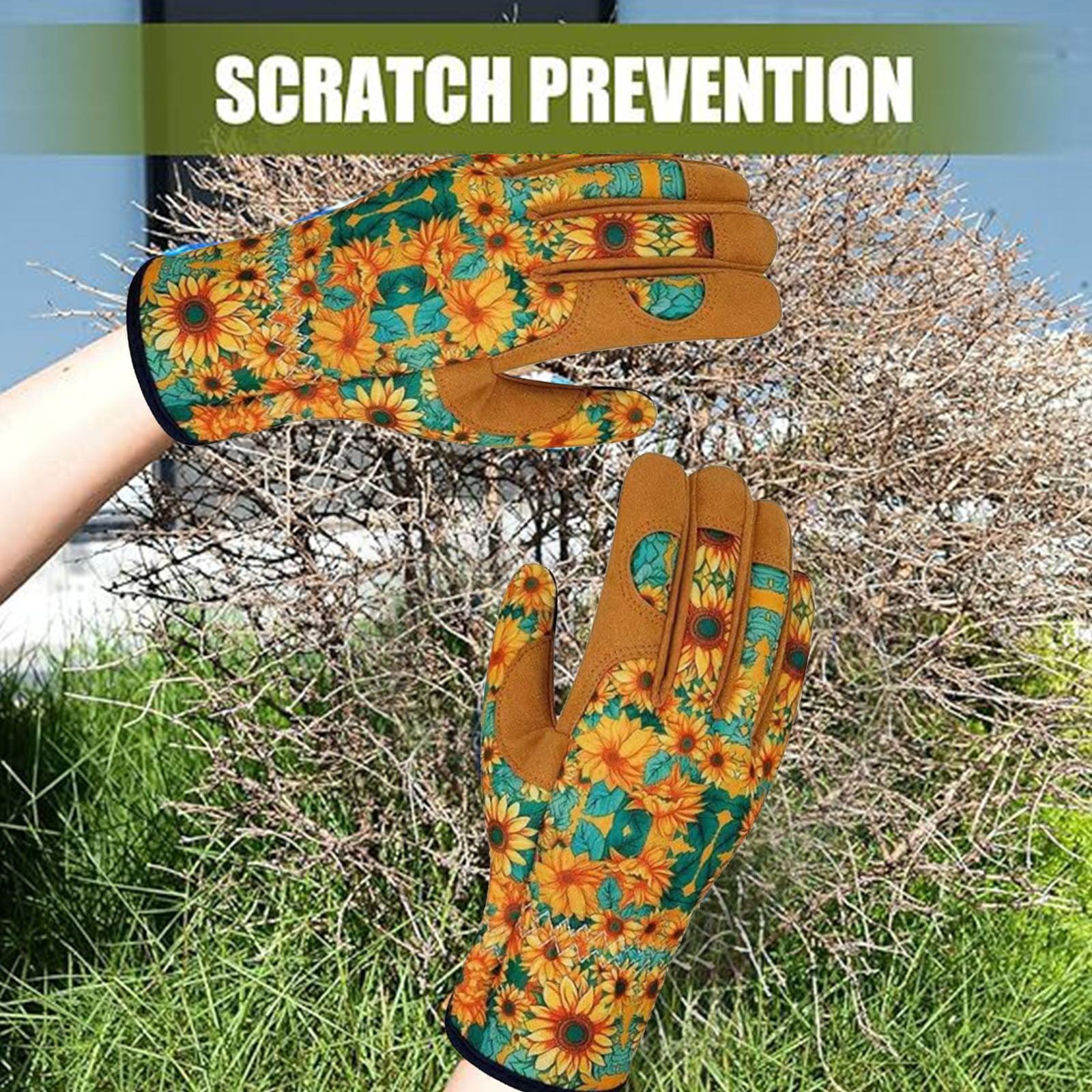 GZJCKJY Women'S Leather Gardening Gloves Thorn Resistant Garden Gloves