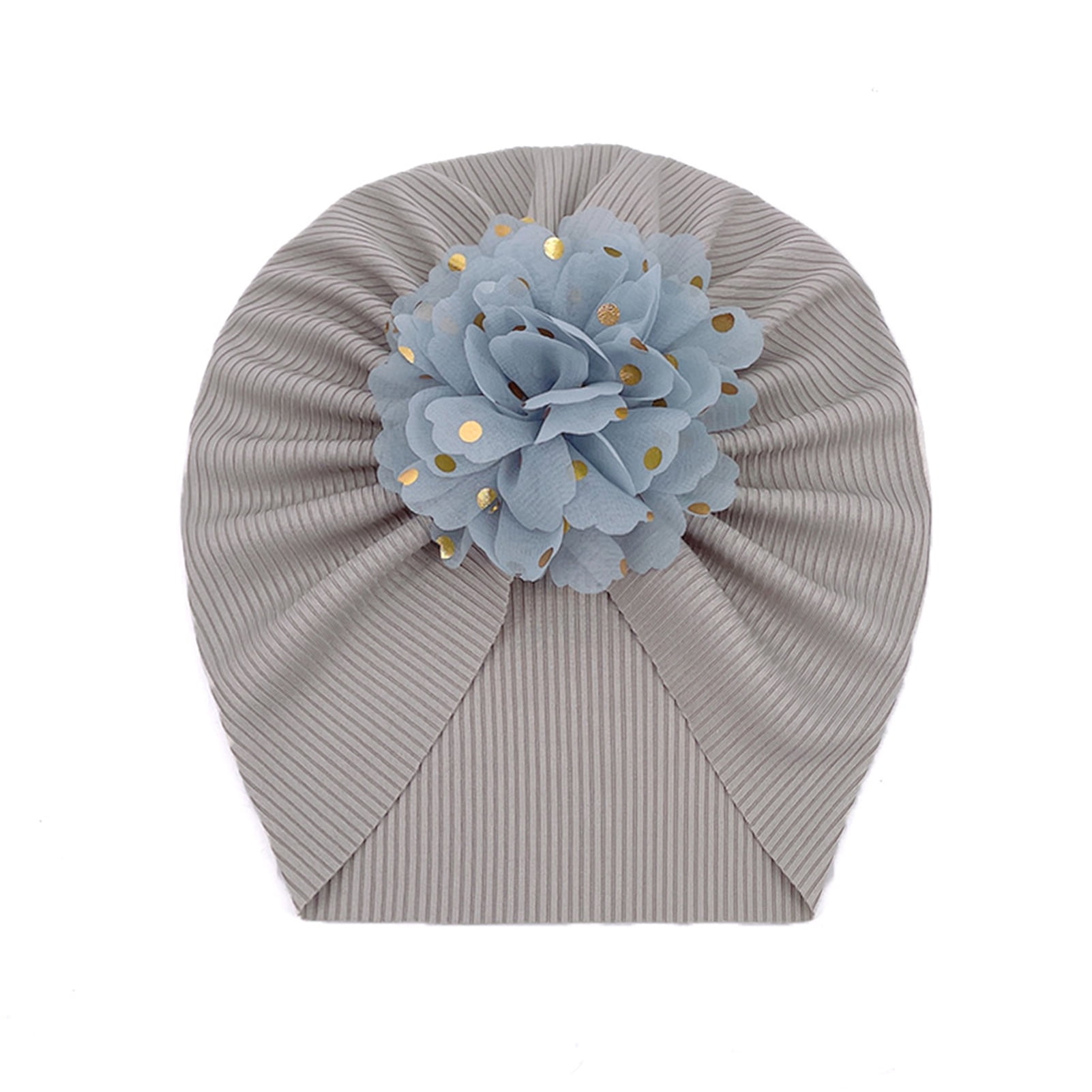 GZKN Baby Hat Threaded Bronzing Flower Breathable Newborn Infant Beanie ...