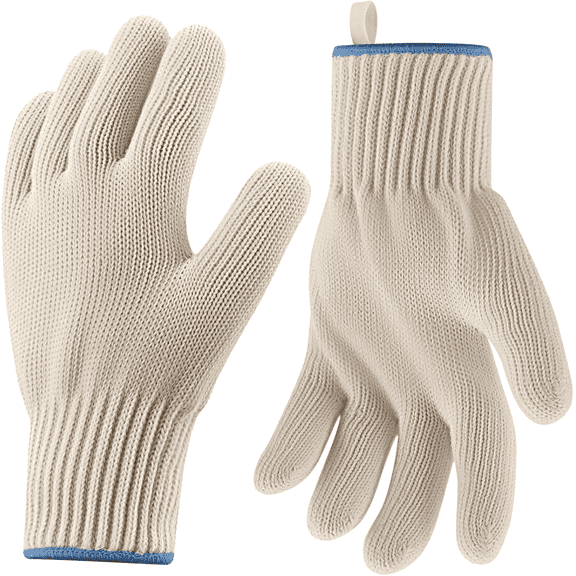 GZLOM Heat Resistant Oven Gloves Set of 2, BBQ Gloves with Fingers for Grilling, Full Hand Protection Cooking Mitts for Hot Pots, Pans, Air Fryer, Smoker, Campfire
