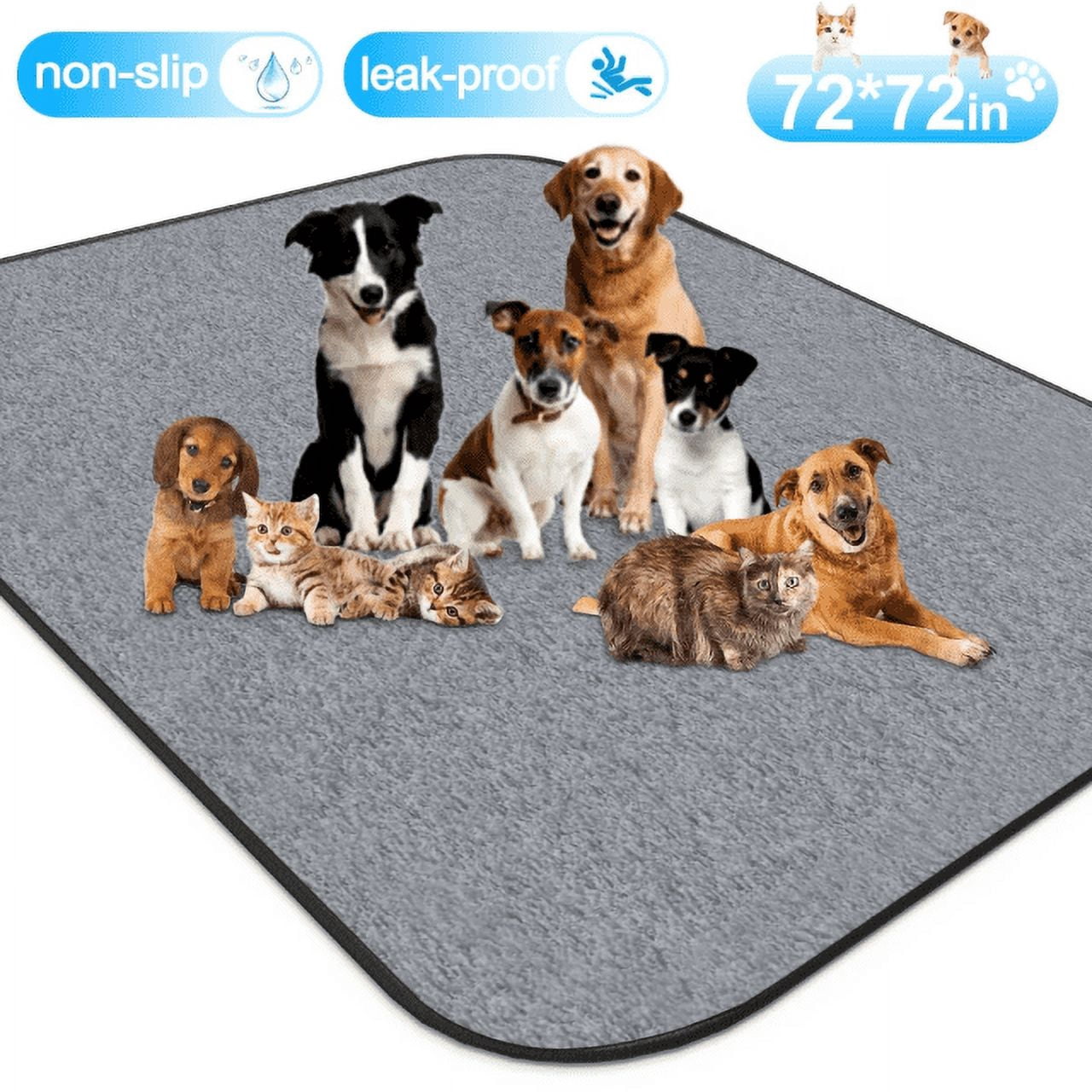 GZLY Washable Pee Pads for Dogs, NonSlip Dog Pads with Heavy