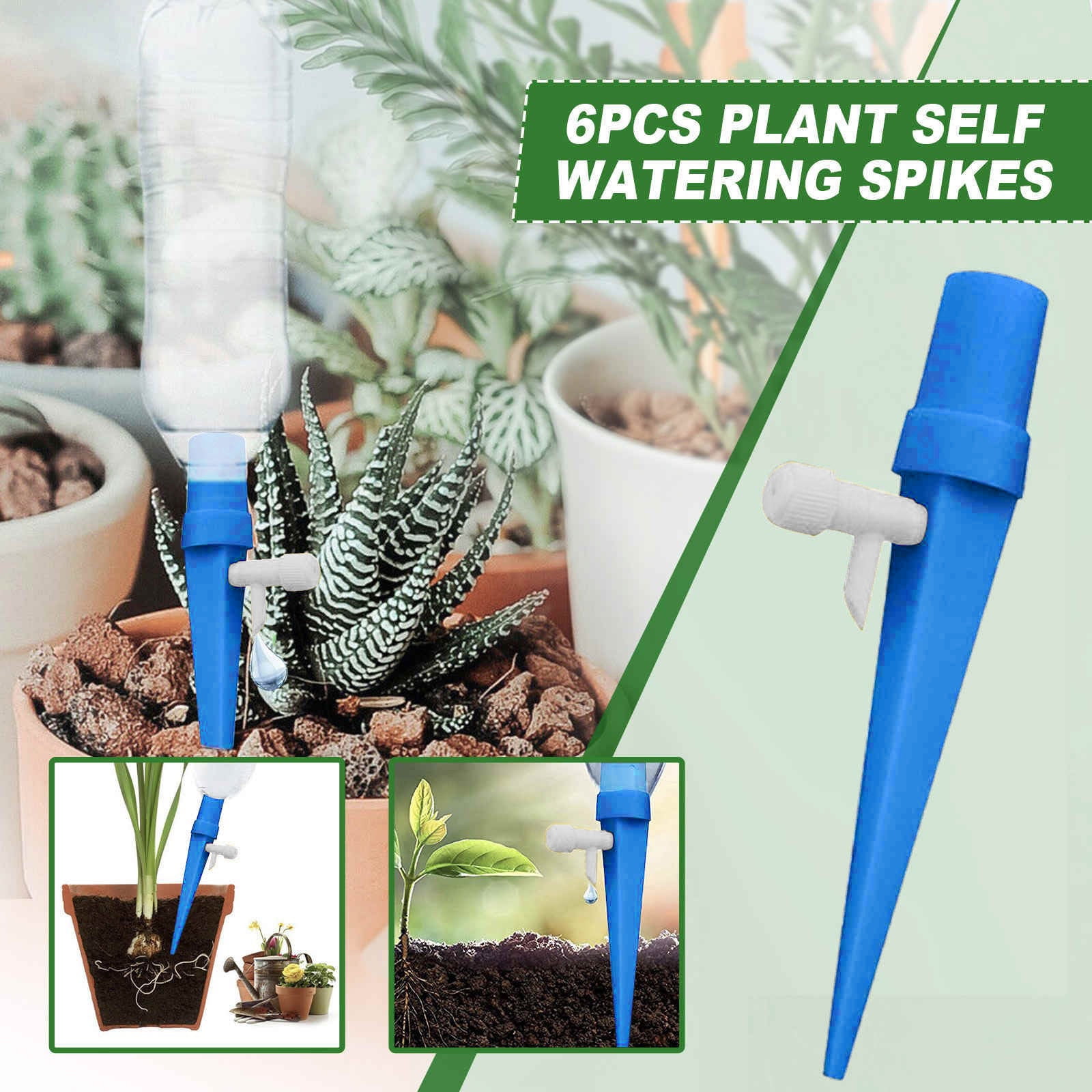 4PCS Plant Self Watering Spikes, Garden Plant Watering Devices,Automatic Irriga