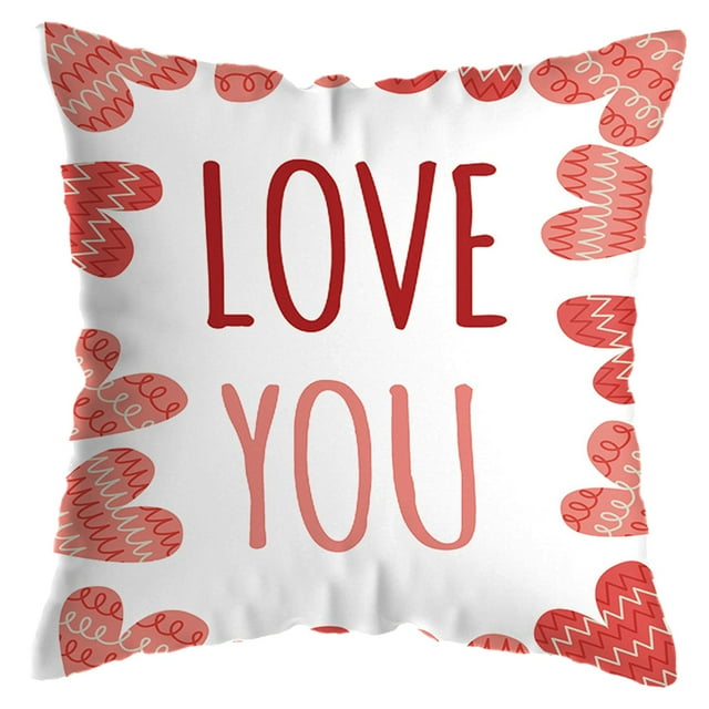 GZQJFMY Pillow Case Pillow Cover Valentine'S Day Pillow Cover Cartoon