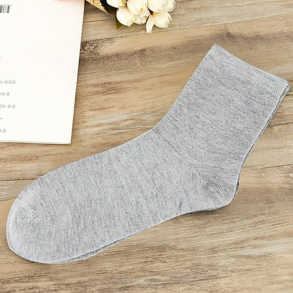 GZWYHT Ankle Socks,Crew Socks 1Pair Unisex Pure Color Comfortable Stockings Non-Slip Stripe Short Stockings Dress Socks,Cute Socks,Socks for Women Grey