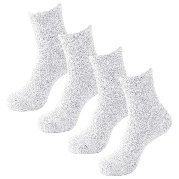 GZWYHT Ankle Socks,Crew Socks Fuzzy Socks 2 Pairs Cozy Slipper Fluffy Socks Casual Socks For Men Winter Warm Soft Cabin Stocking Comfy Sleep Socks Dress Socks,Mens Socks, White