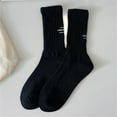 thumbnail image 1 of GZWYHT Ankle Socks,Crew Socks Women Thin Cotton Socks Soft Cotton Bootie Socks Women Above Ankle Crew Socks Dress Socks,Cotton Socks,Cute Socks Black, 1 of 4
