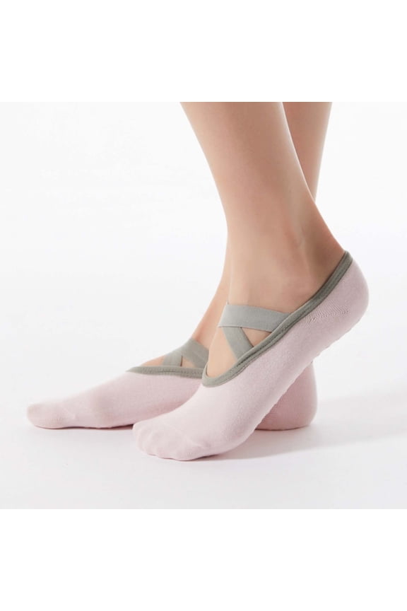 Ankle Socks,Crew Socks Women Yoga Socks Anti Slip Bandage Sports Girls Ballet Dance Sock Slippers Dress Socks,Cute Socks,Socks for Women Pink