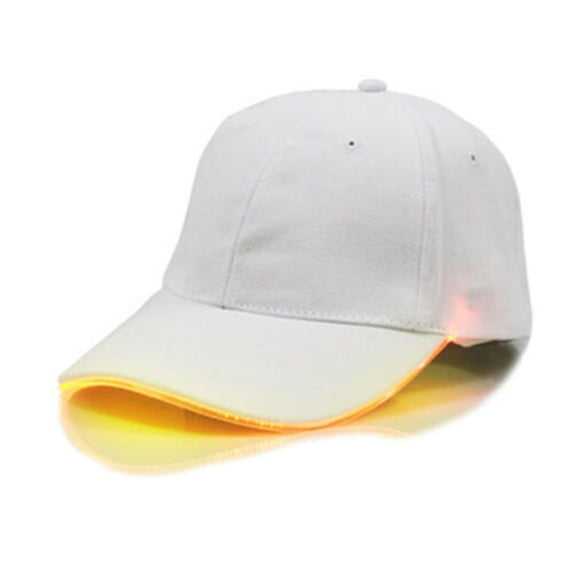 GZWYHT Baseball Caps,Trucker Hats LED Lighted up Hat Glow Club Party Baseball Hip-Hop Adjustable Sports Cap Running Hat,Unisex Baseball Cap Yellow