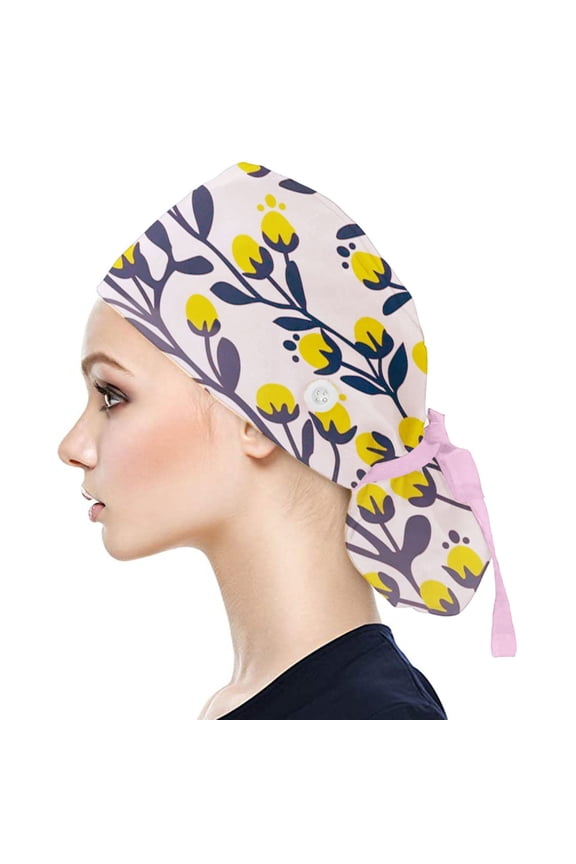 Baseball Caps,Trucker Hats Scrub Cap With Buttons Print Bouffant Hat For Womens and Mens Running Hat,Unisex Baseball Cap G