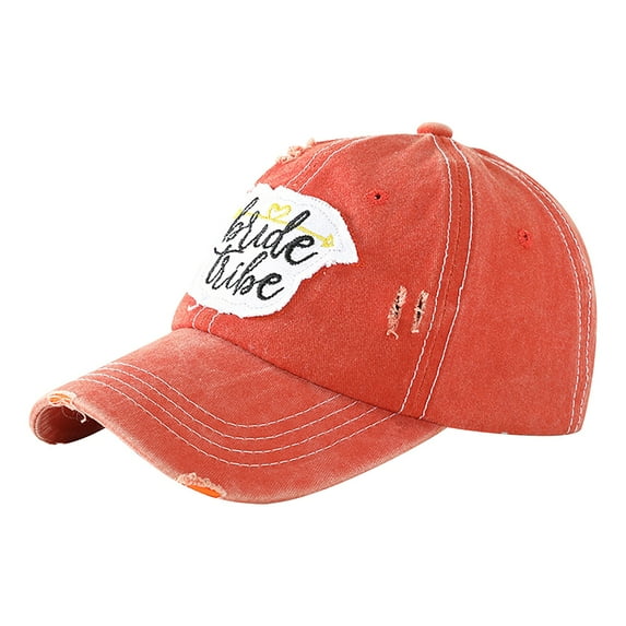 GZWYHT Baseball Caps,Trucker Hats Women's Autumn/Winter Frosted Letter Four Seasons Curved Baseball Hat Running Hat,Unisex Baseball Cap Orange