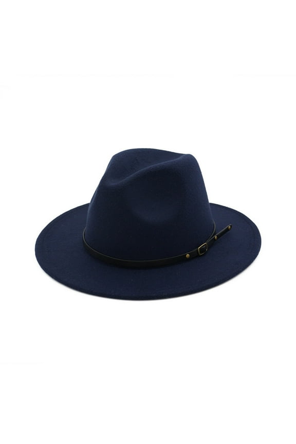 Baseball Caps,Trucker Hats Women's Wool Felt Outback Hat Panama Hat Wide Brim Women Belt Buckle Fedora Hat Fascinators Hats,Running Hat E