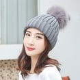 thumbnail image 1 of GZWYHT Beanies,Beanie Hats Women Winter Hats Thick Cable Women Hat Warm Fleece Lined Knitted Soft Cap Winter Hats,Hats for Women Grey, 1 of 8