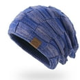 thumbnail image 1 of GZWYHT Beanies,Beanie Hats Women Winter Mixed Color Wool Knitting Hat Warm Fashion Pullover Warm Hat Winter Hats,Hats for Women Purple, 1 of 3