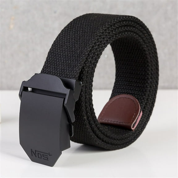 GZWYHT Belts for Women,Western Belts Fashion Unisex Sports Casual Canvas Belt Outdoor Alloy Automatic Buckle Belt Leather Belt,Work Belt,Womens Belt A 120