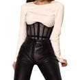 thumbnail image 1 of GZWYHT Belts for Women,Western Belts Lace Corset Belt Waist Corset Top Women Mesh Lace Up Boned Bustier Underbust Corset Work Belt,Womens Belt,Waist Belt Black M, 1 of 8