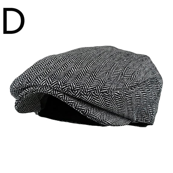 GZWYHT Beret Hats,French Style Beanie Hats Men Women Soft Plaid Retro Hats Casul Breathable Winter Warm Comfort Beret Flat Cap,Visor Beret D