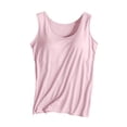 thumbnail image 1 of GZWYHT Bra Camisole Tops for Women Workout Camisole Exercise Tank Tops Active Tops Undershirt with Built in Bra Workout Shirts Women Camisole Tops for Women Pink L, 1 of 5
