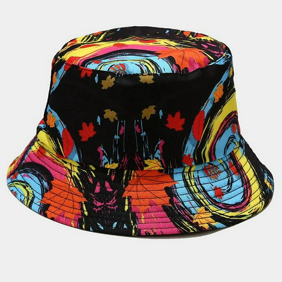 GZWYHT Bucket Hats,Sun Hats Women's Fashion Printing Sunshade Fisherman's Hat Basin Hat Outdoor Bucket Hat Wide Brim Hats,Beach Hats Light blue