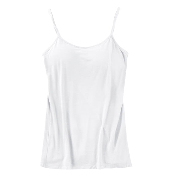 GZWYHT Camisole with Built in Bra Basic Tank Tops Women's Workout Tops and Tanks Spaghetti Strap Tank Top Yoga Shirt Running Bras Sports Tank Tops Work Out Tops Gym for Women White M
