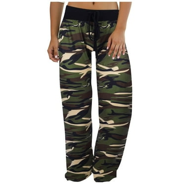 GZWYHT Cargo Pants Women,Wide Leg Pants,Fashion Womens Comfy Stretch Print Drawstring Wide Leg Pants,Work Pants,Pants for Women,Cargo Sweatpants,Army Green,L