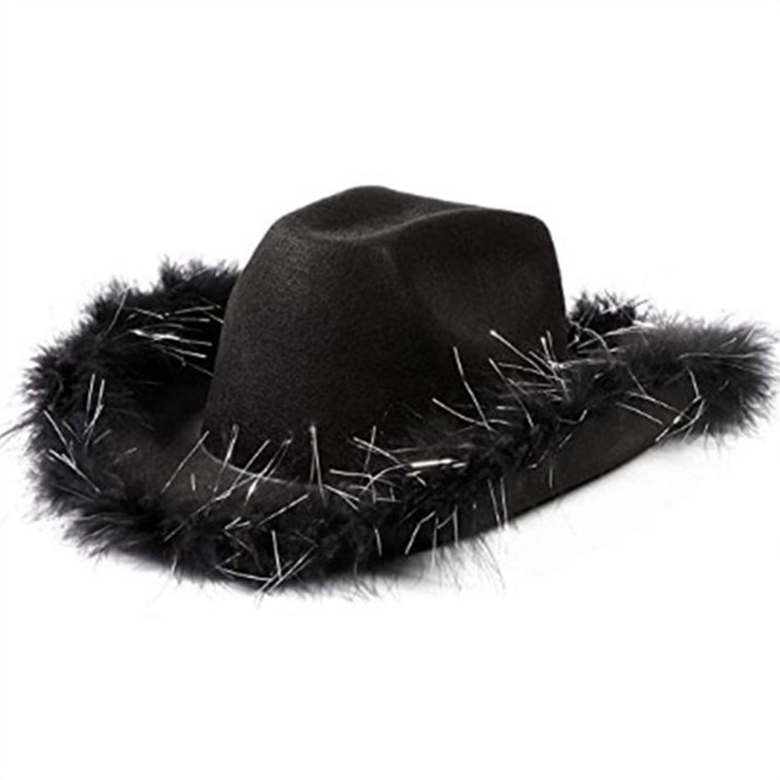 GZWYHT Cowboy Hats,Cowgirl Hat Novelty Cowboy Hat With Feathers For