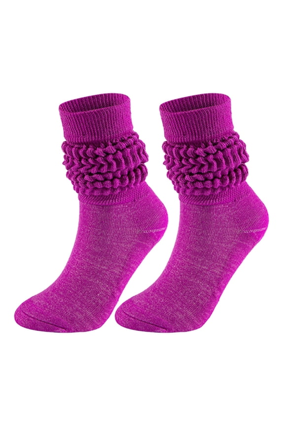 Crew Socks,Knee High Stockings Medium High Tube Bubble Socks Fashionable And Versatile Socks Men And Women Socks Of The Same Style Dress Socks,Slouch Socks,Cute Socks Purple 3