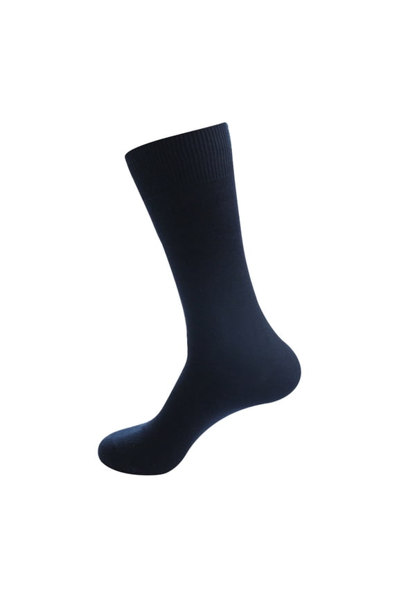 Crew Socks,Knee High Stockings Men's Socks Autumn And Winter Long Tube Socks Combed Cotton Men's Socks Dress Socks,Slouch Socks,Cotton Socks Navy L